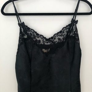 Victoria’s Secret Gold Label Black Lace Tank Top set